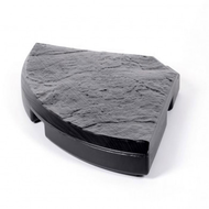 DALLE-LEST BETON POUR PARASOL ROMA 18KG ANTHRACITE 49 X 49 X 5.2CM